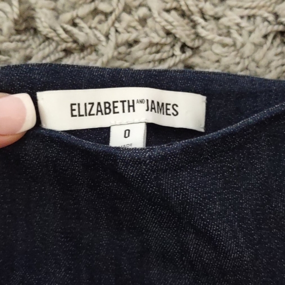 Elizabeth and James stretch denim frayed hemline 0 - Picture 4 of 7